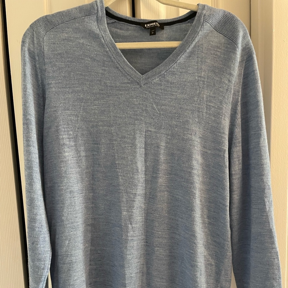Men’s Express Large baby blue sweater